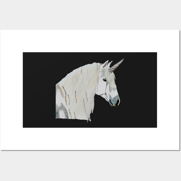 Unicorn Magic, Pure and True- Deep Purple Wall Art by EarthSoul